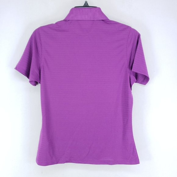2 Bermuda Sands Golf Polos Women's Size XS Violet Turquoise Wick Away - Picture 4 of 10